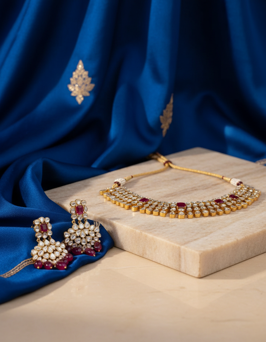 Collection Banner featuring Polki Necklace Set