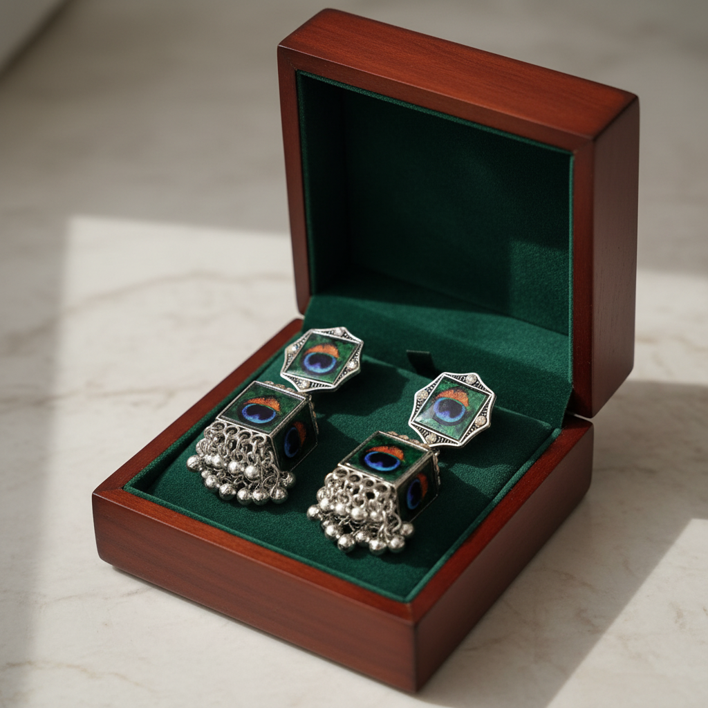 Velvet gift box presentation