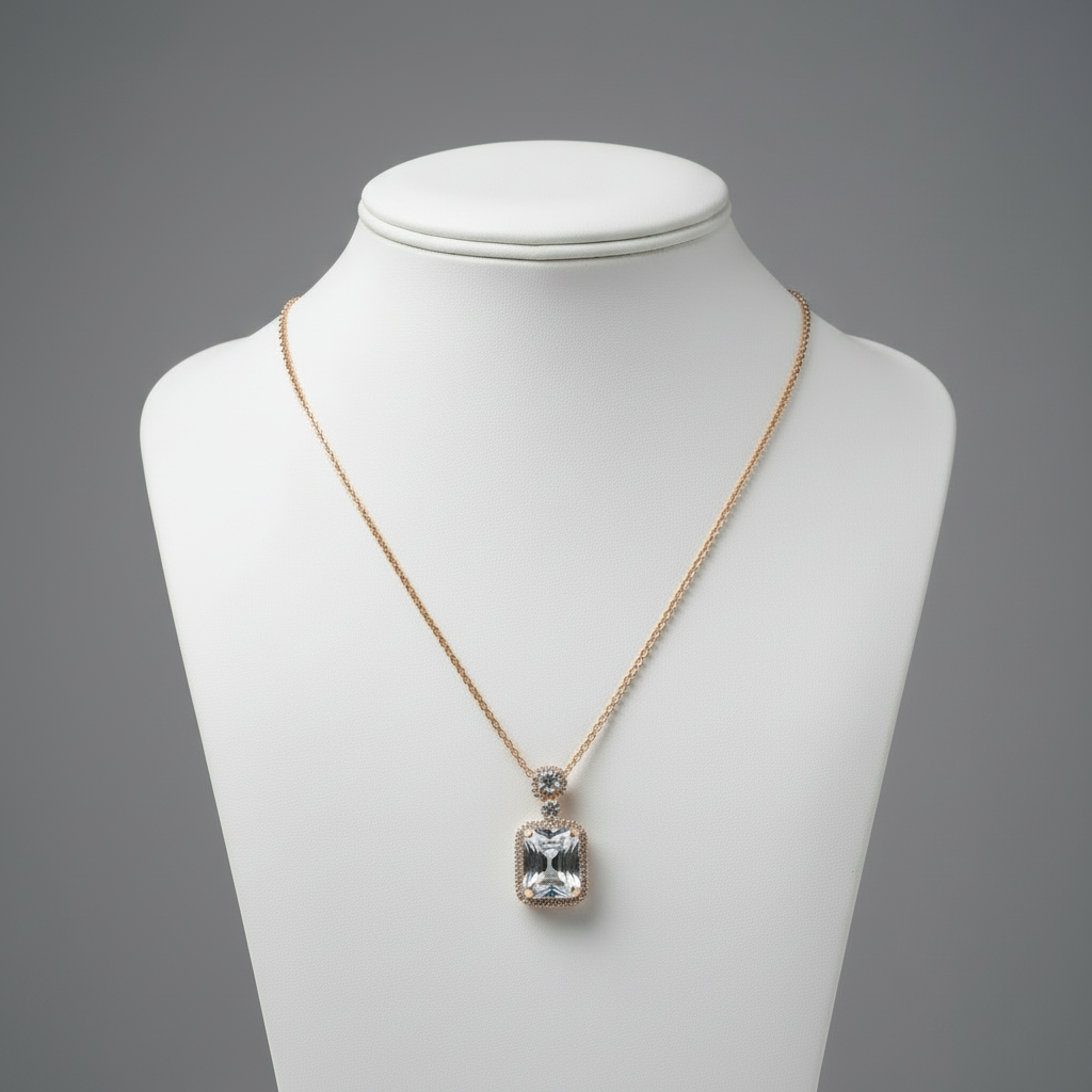 Crystal Pendant Bust Square