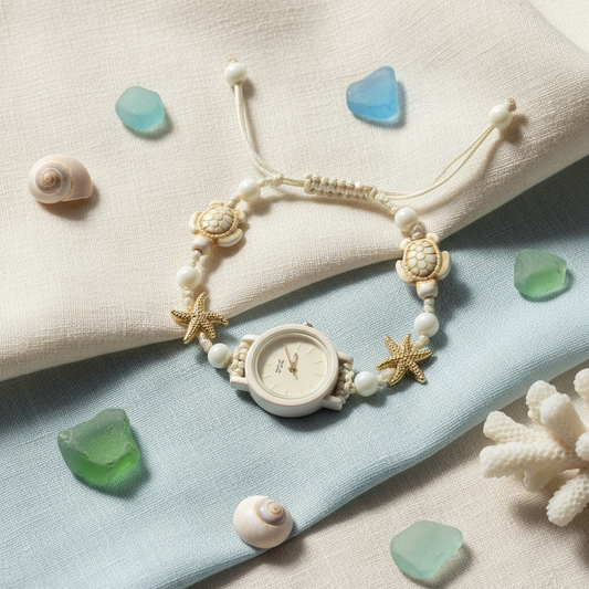 White Coastal Watch Bracelet Editorial